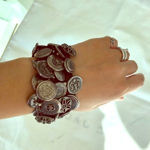 Unode50_Silver button bracelet_Size S